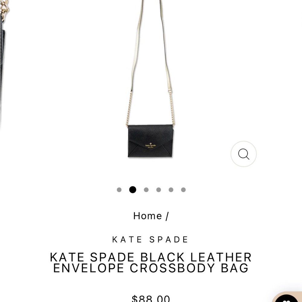Kate Spade Black Crossbody Bag with Adjustable Strap